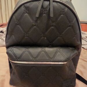 Stylish Black Quilted Hugo Backpack